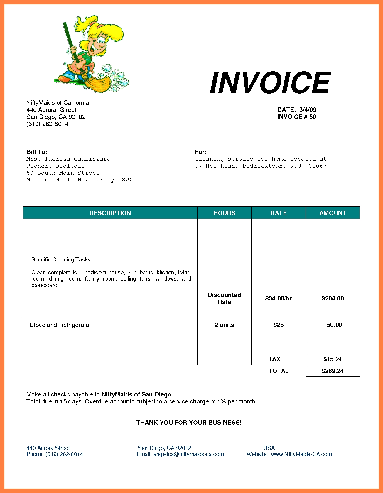 download invoice template for openoffice