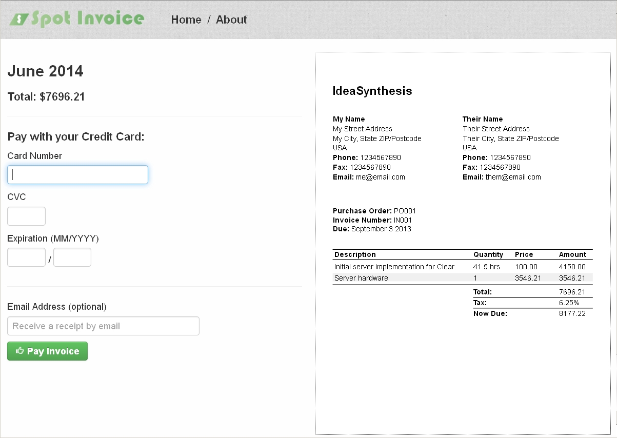 create invoices