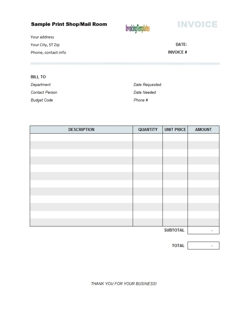 copy of blank invoice invoice template ideas copy of an invoice template
