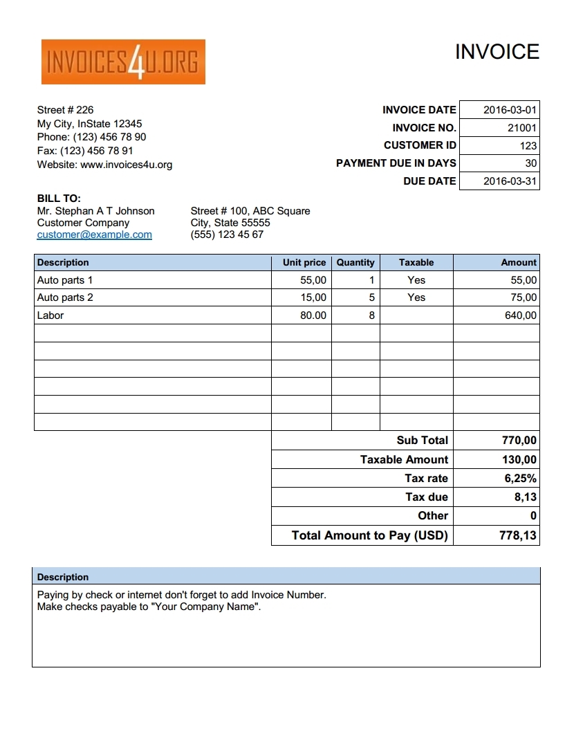 download free invoice template download free invoice template [image_size]