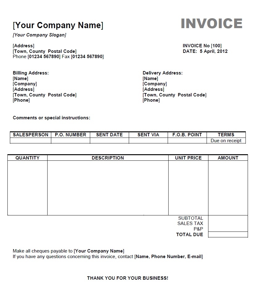 free invoice templates for mac free invoice templates for mac template os x 9 y hsbcu 842 X 935