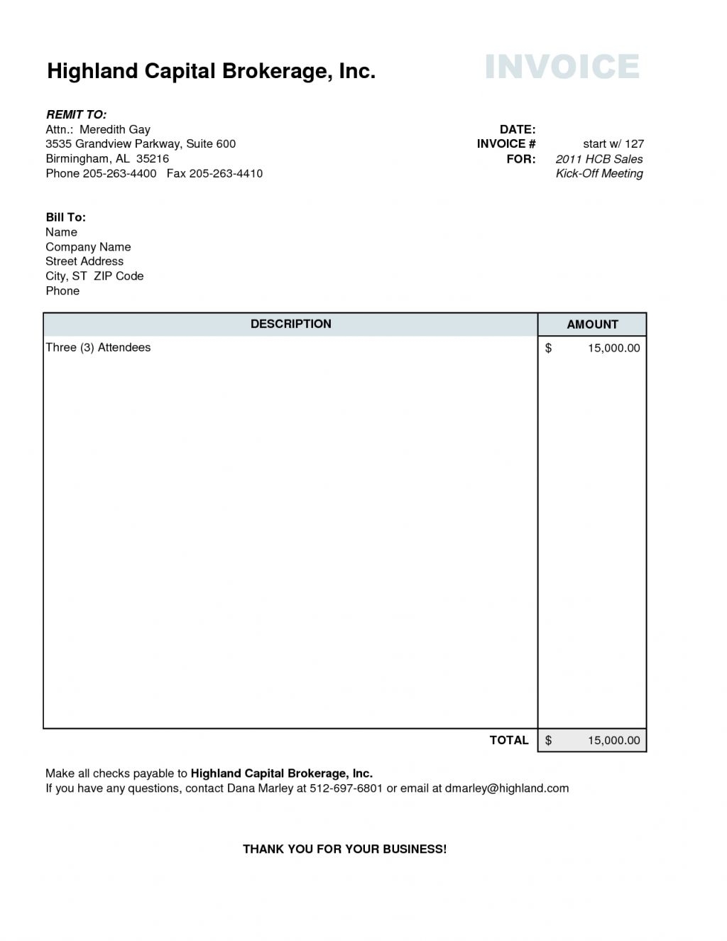 Copy Of Invoice