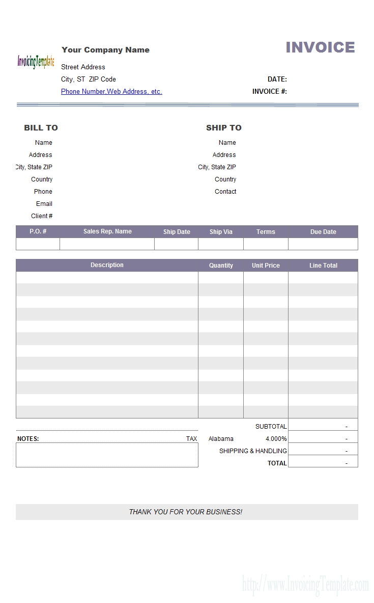simple tax invoice sample with tax rate list simple tax invoice template