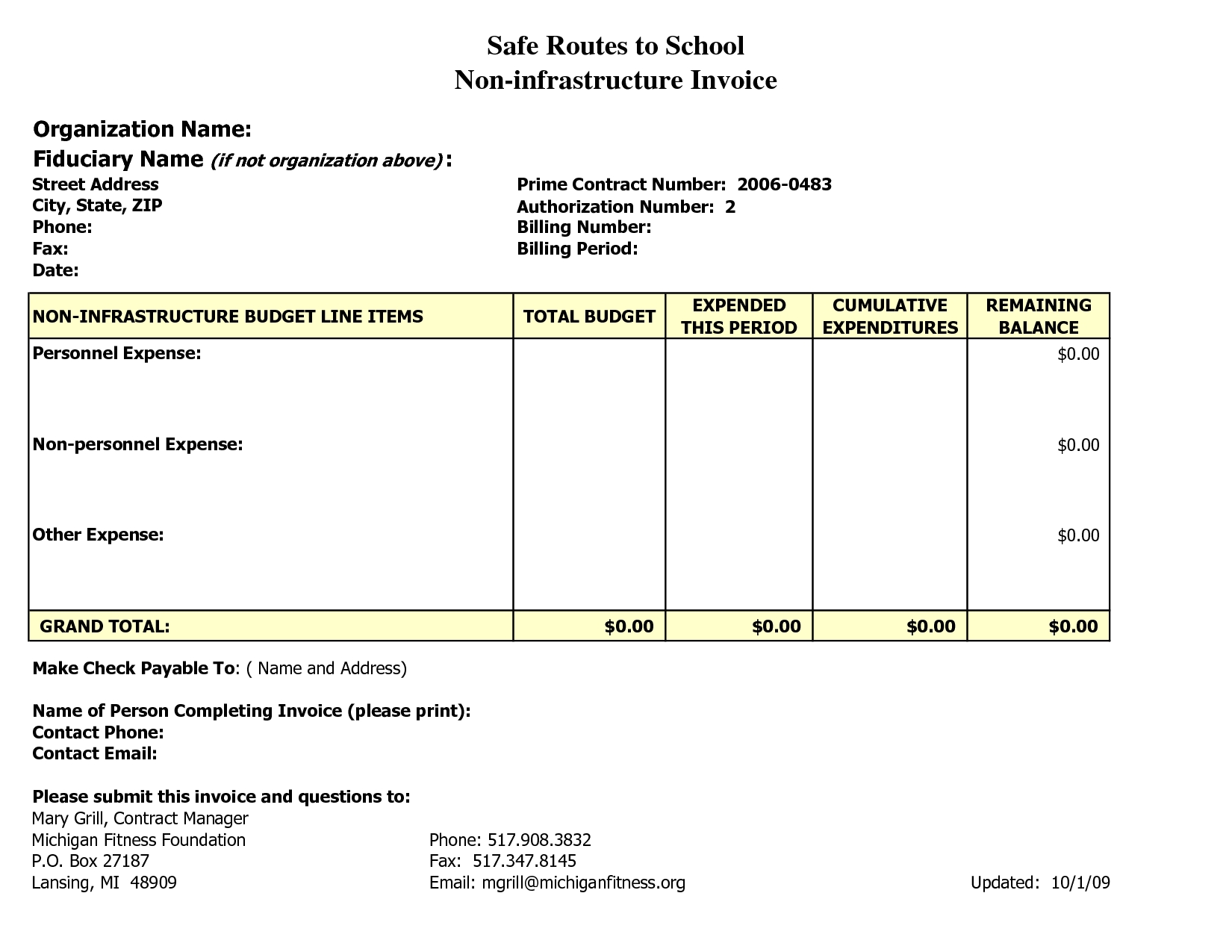 Invoice Register Template