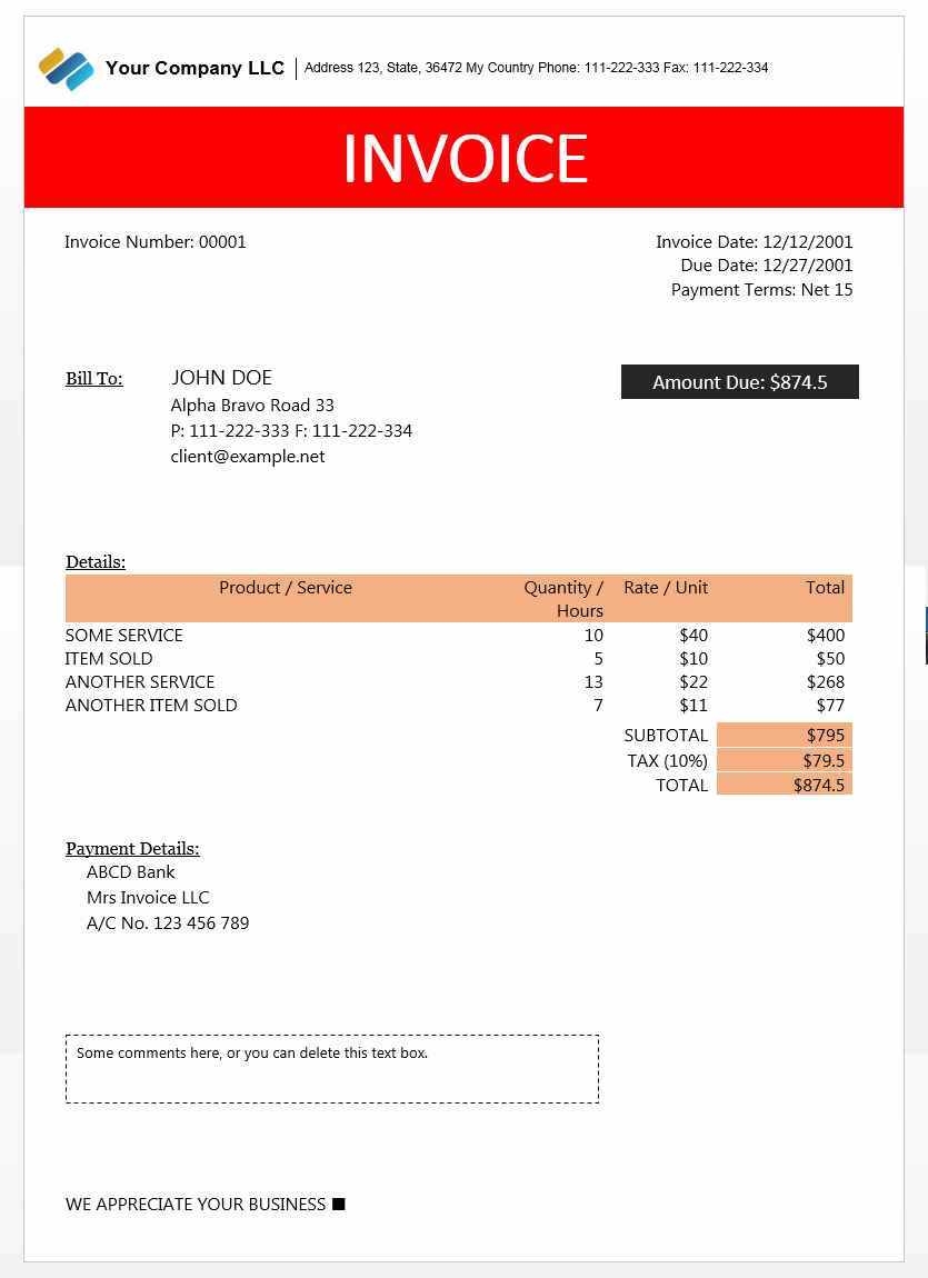 Export Invoice Financing * Invoice Template Ideas