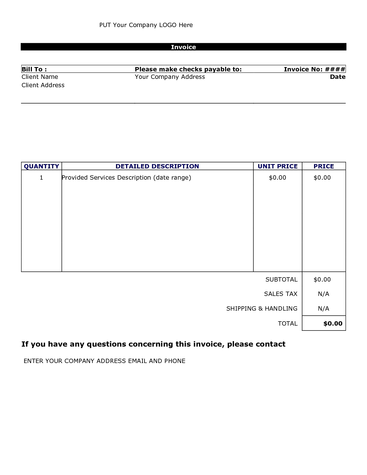 basic invoice templates sanusmentis free easy invoice template