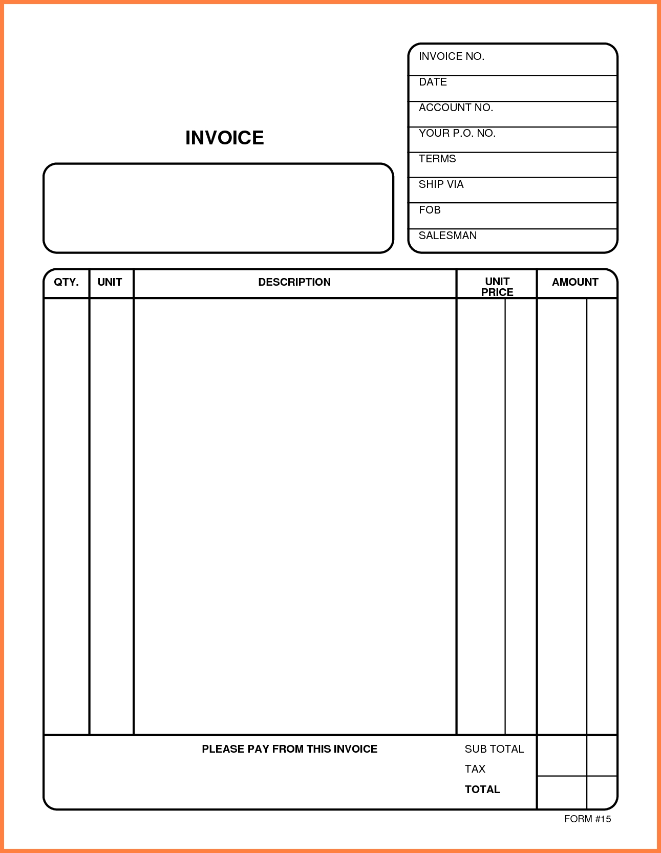 invoice forms free invoice forms online