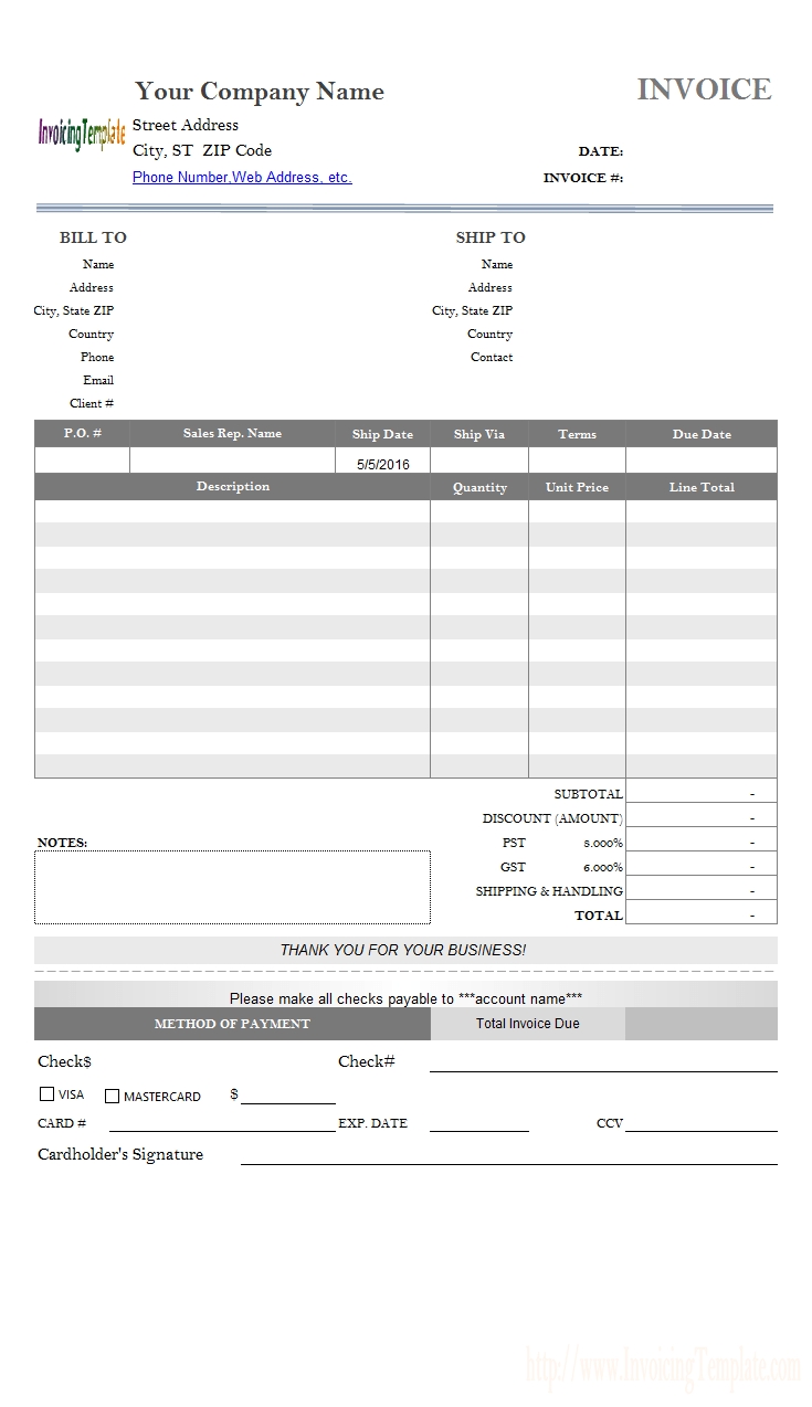 Pay An Invoice * Invoice Template Ideas