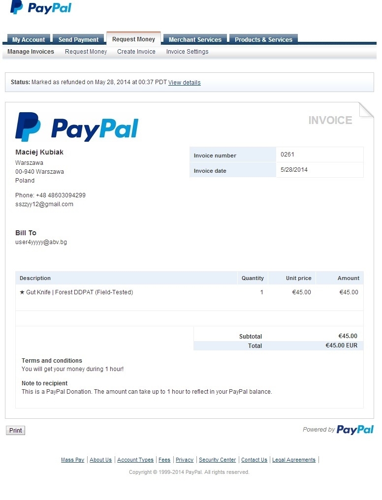paypal fee invoice invoice template ideas invoice on paypal