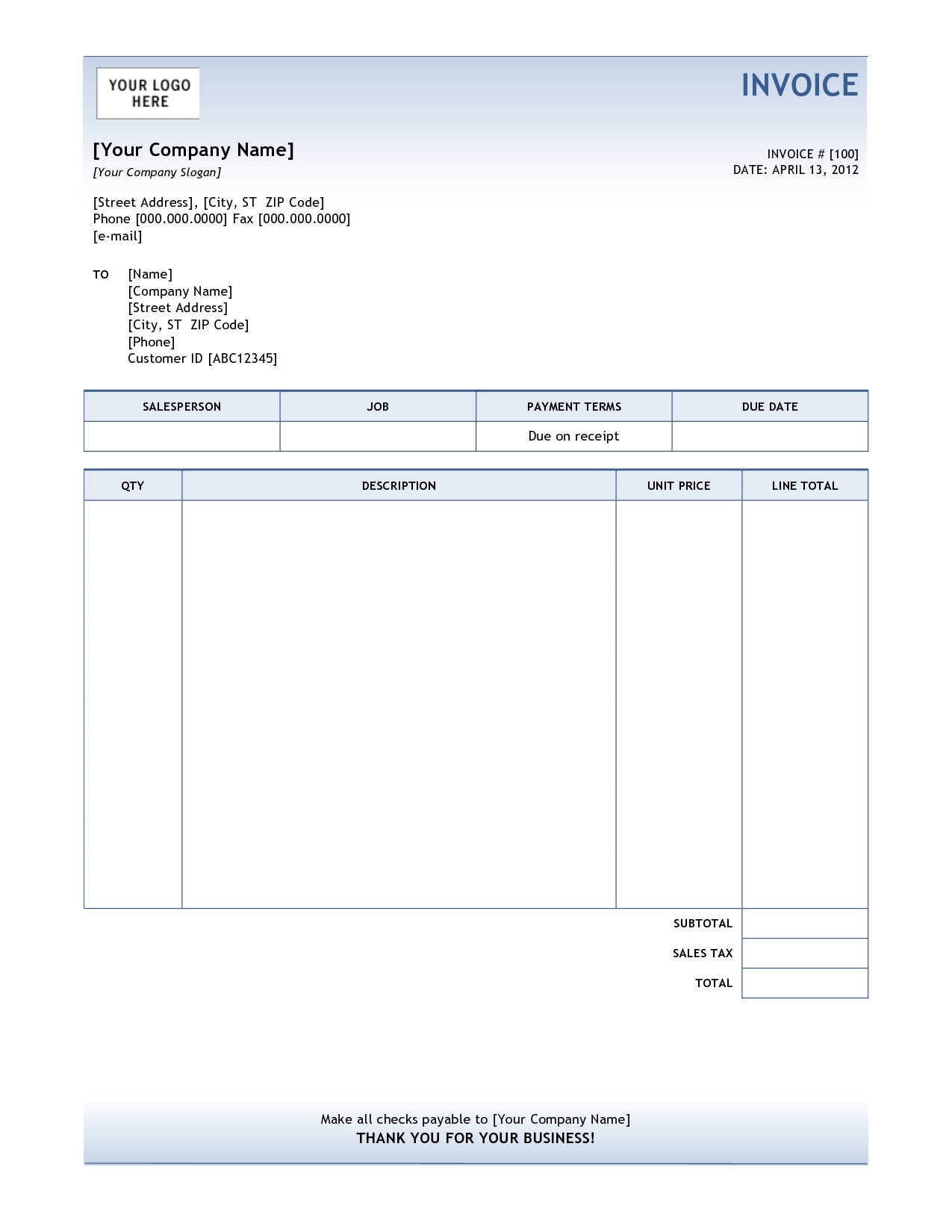 sales invoice format in word residers sale invoice format in word
