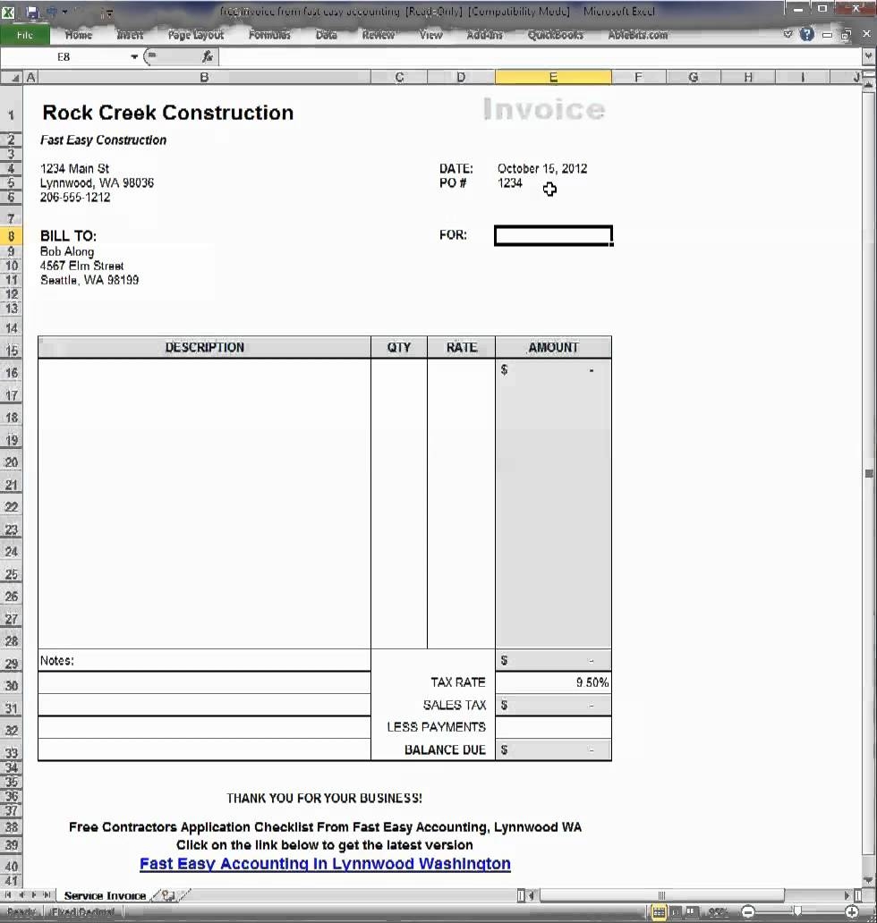 subcontractor invoice template excel invoice example subcontractor invoice template