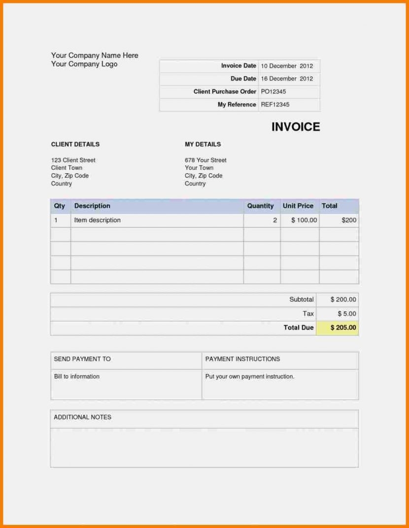 invoice template google docs templates