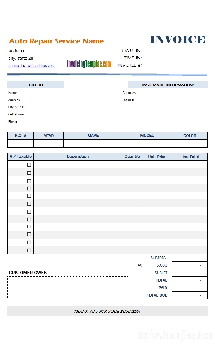 how do i create an invoice template in word