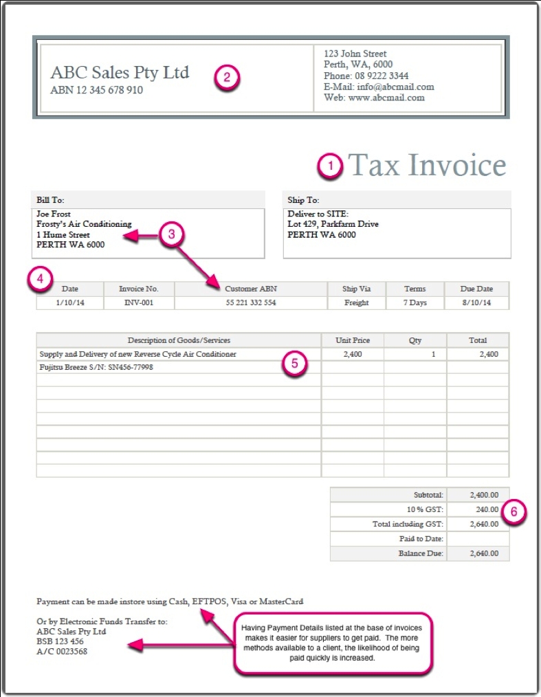 download tax invoice requirements ato rabitah tax invoice ato