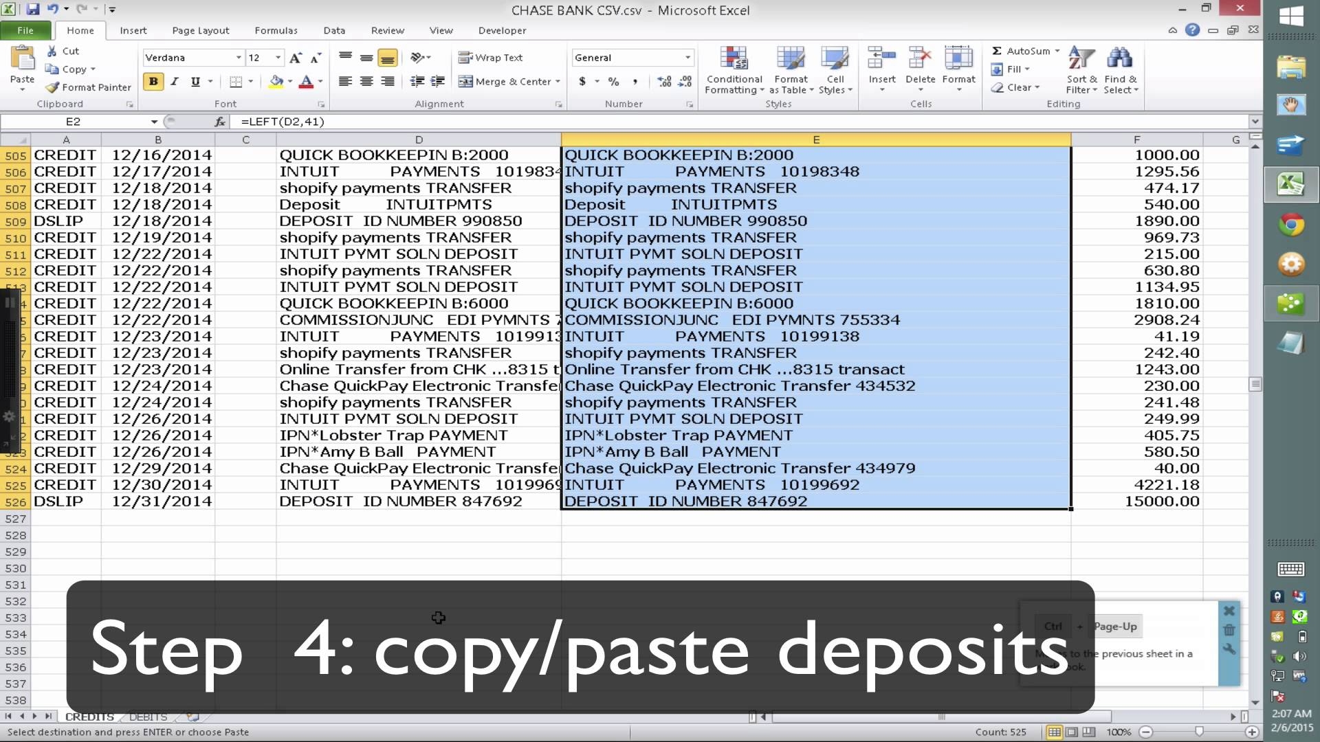 importing copypaste from excel bank data into quickbooks import invoices into quickbooks