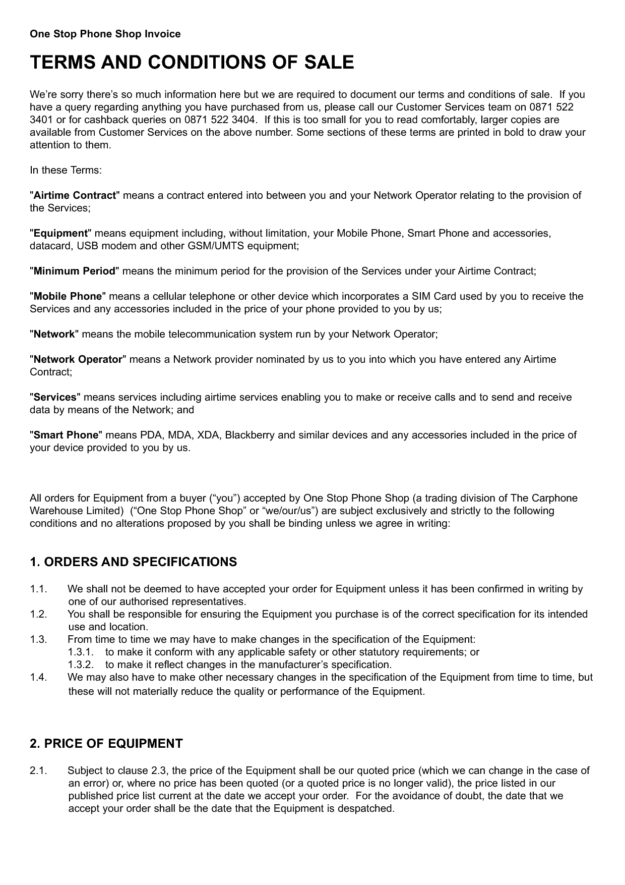 Invoice Terms And Conditions Example Invoice Template Ideas