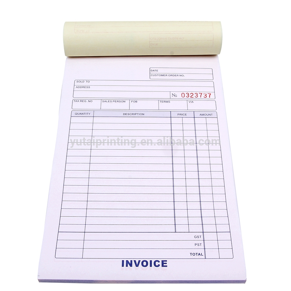 printed invoice books invoice template ideas invoice books printed