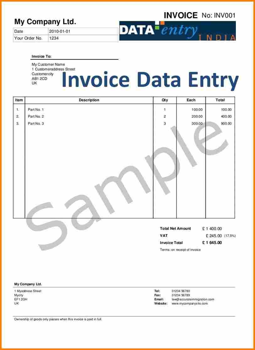 8 bill format with service tax simple bill tax invoice format in word