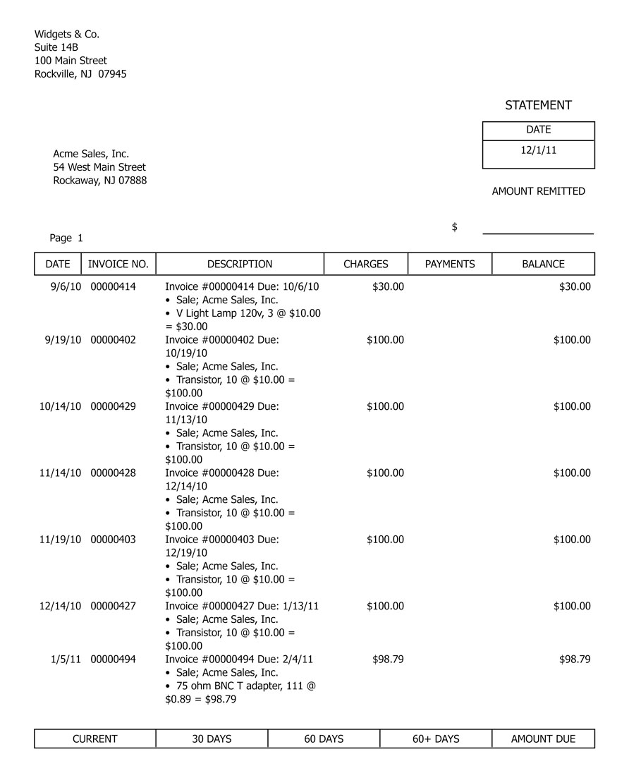 billing statement template monthly billing invoice statement for invoices and statements