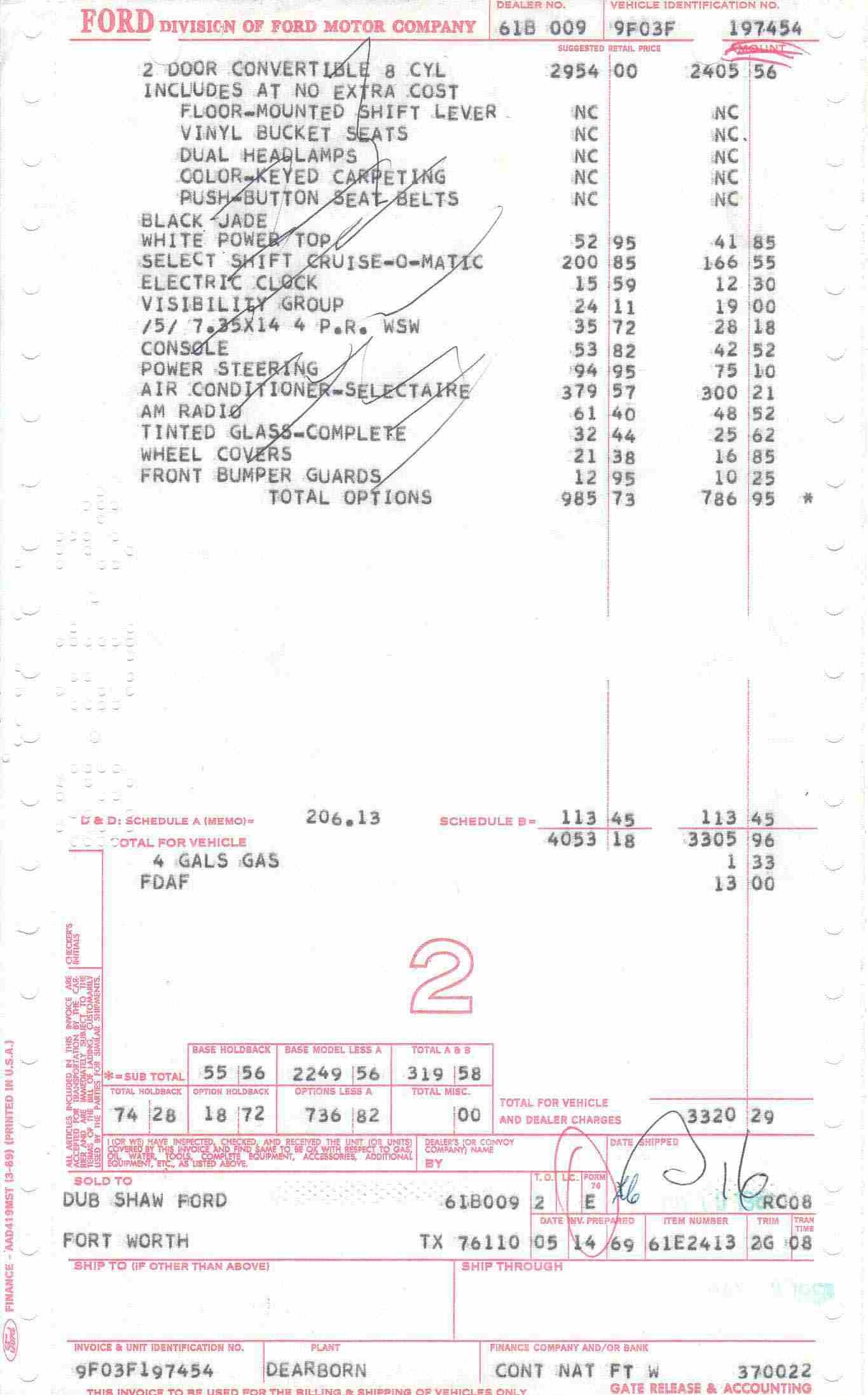 ford dealer invoice price invoice price car printable invoice template 1365 X 2193