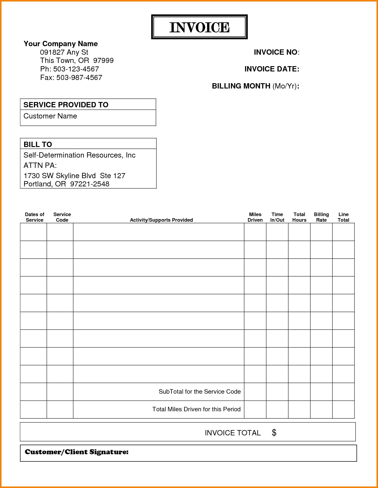 8 format for billing invoices simple bill billing and invoice