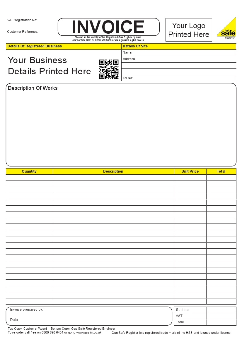 personalised invoice book invoice books with company logo