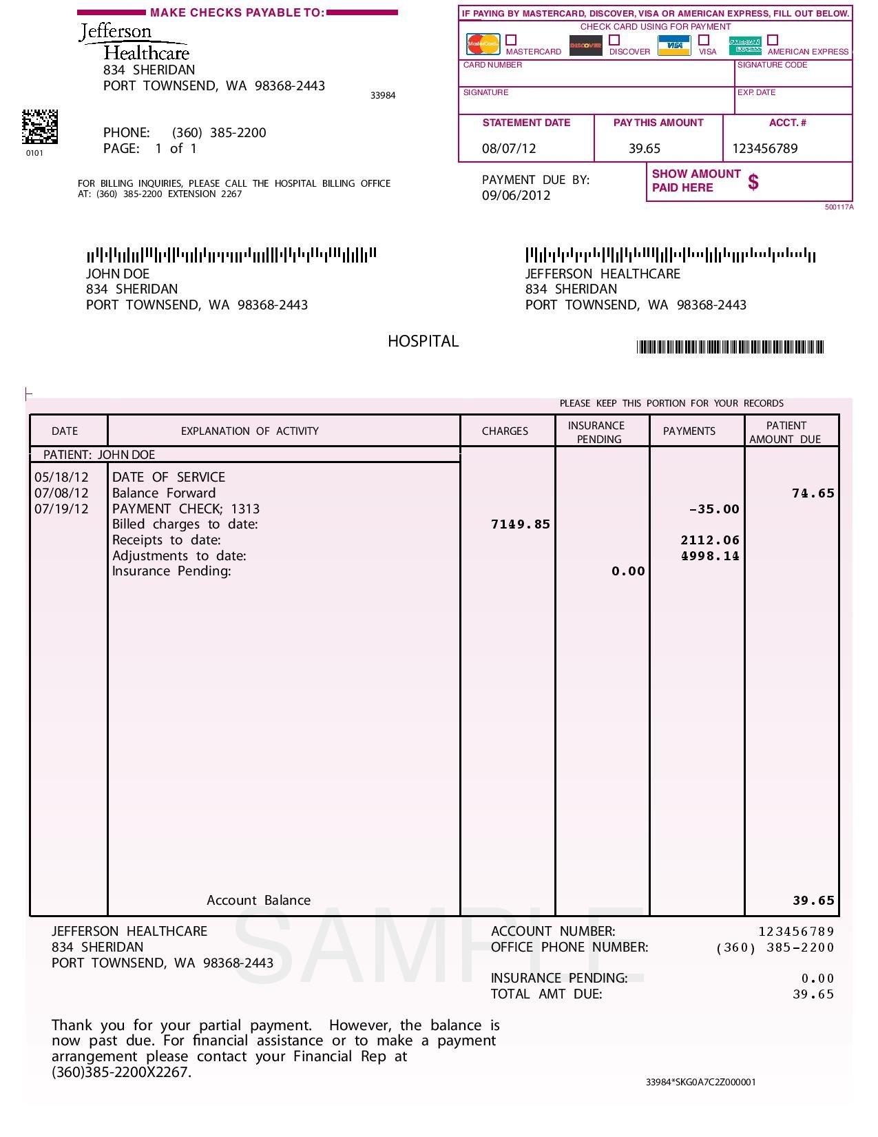 Sample Invoice With Terms