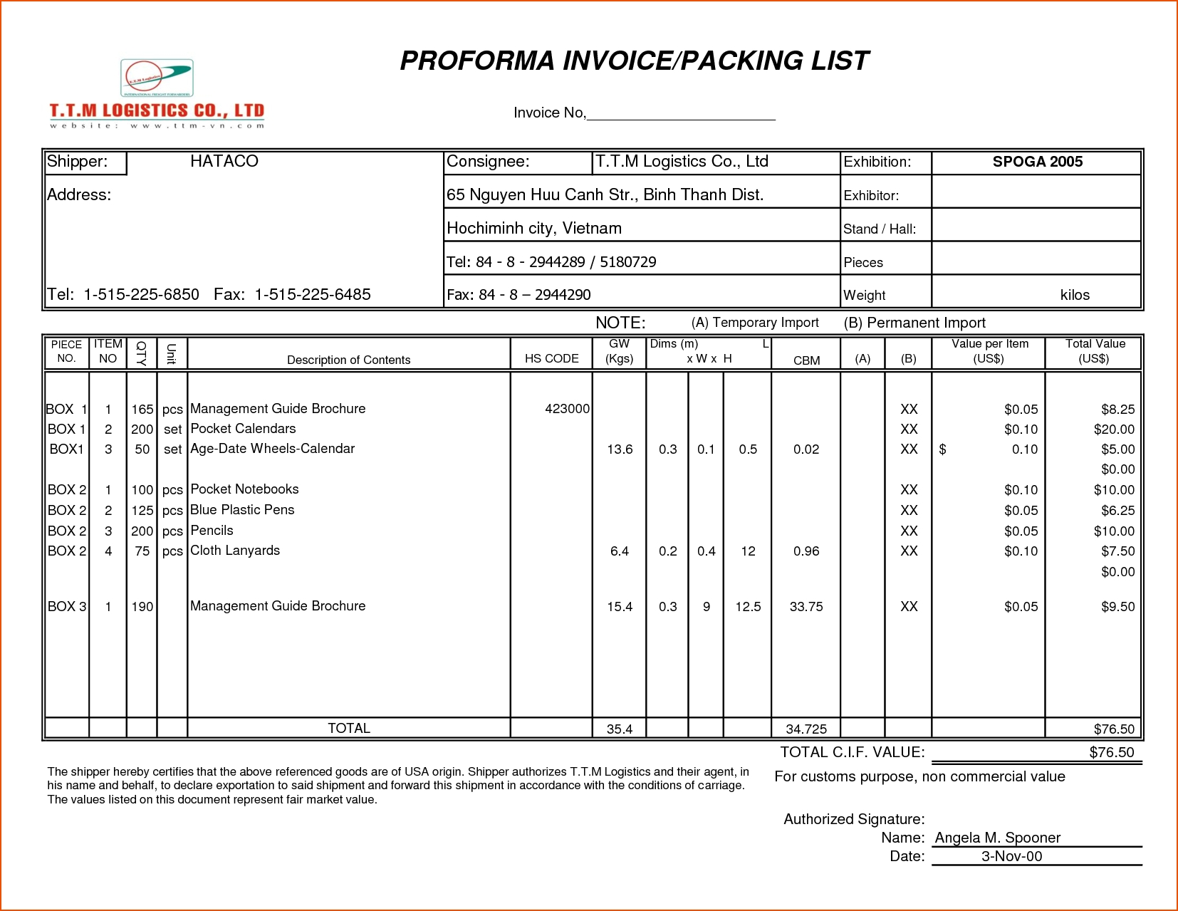 8 sample packing list bookletemplate contoh invoice packing list