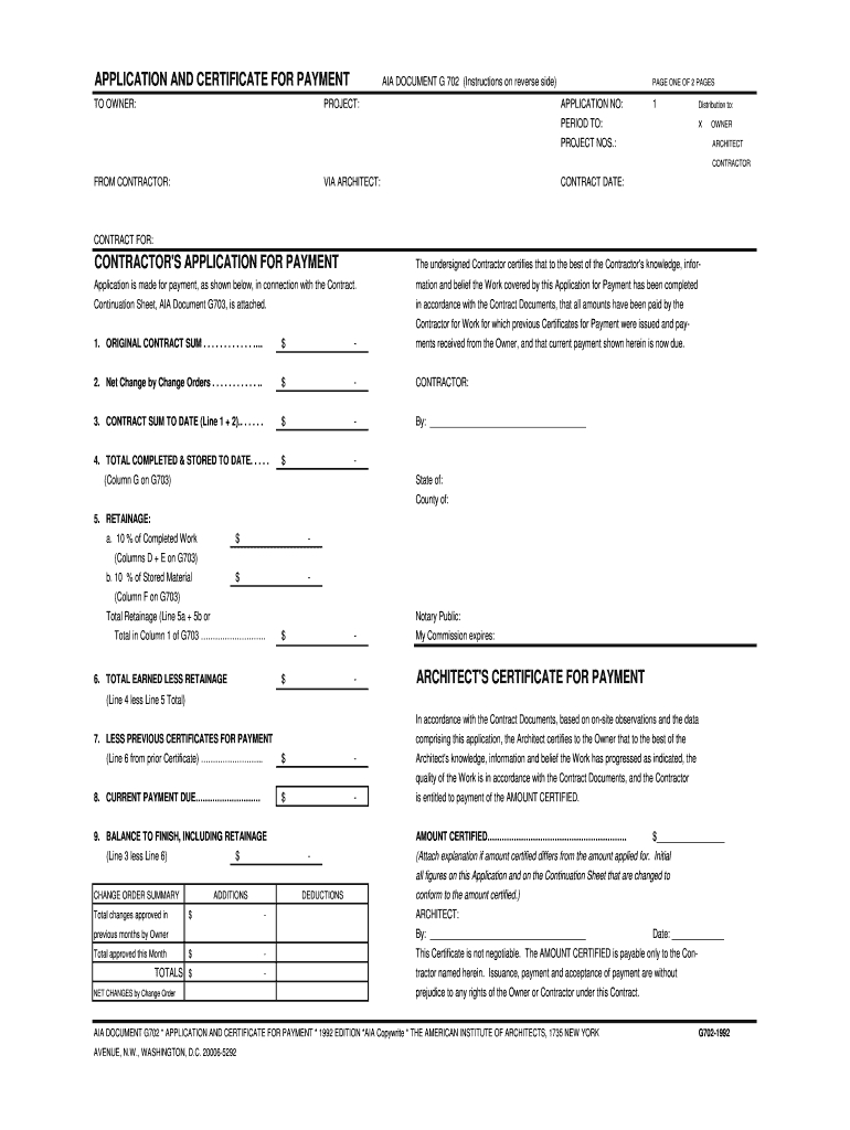 aia form g702 and g703 document payment fillable pdf free free printable aia forms