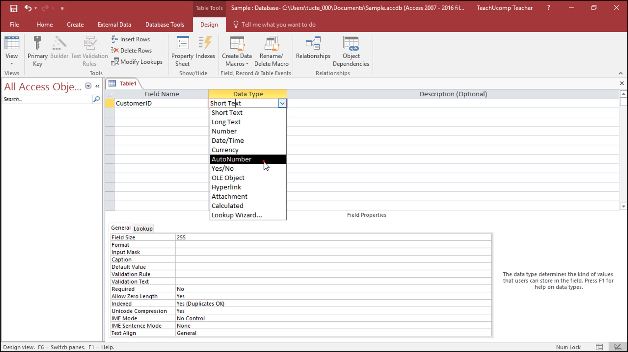 create tables in access create relational database tables data table for sales access