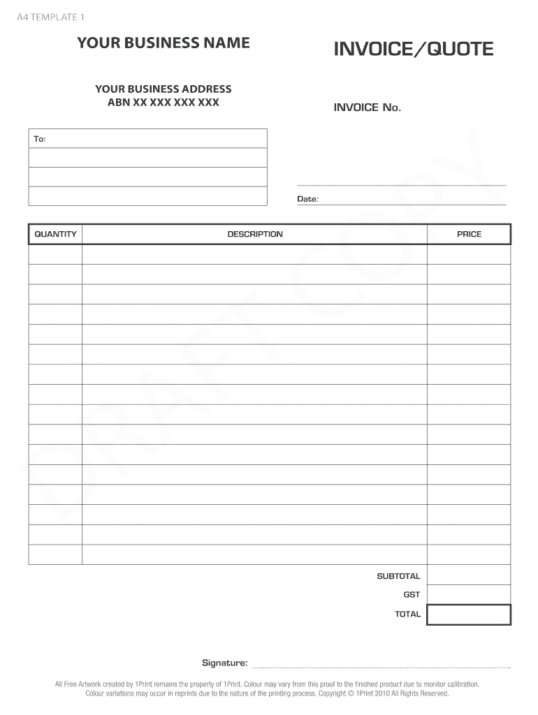 fill in and print invoices invoice template ideas