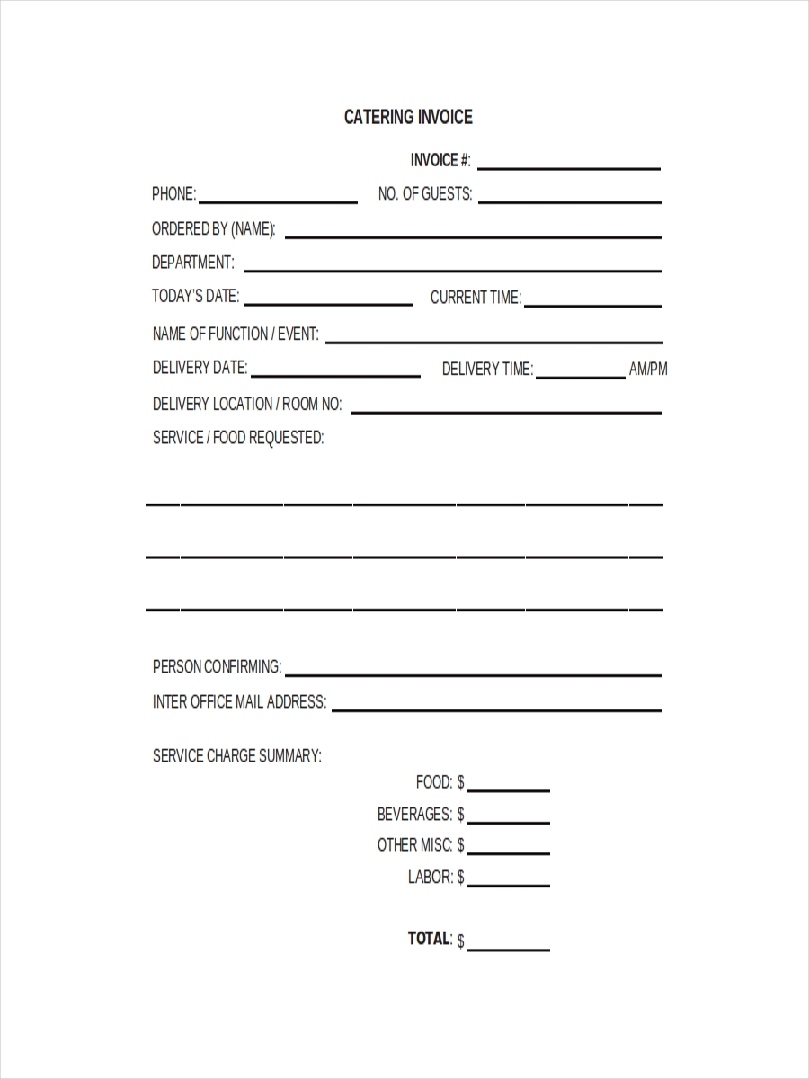 free-catering-invoice-template