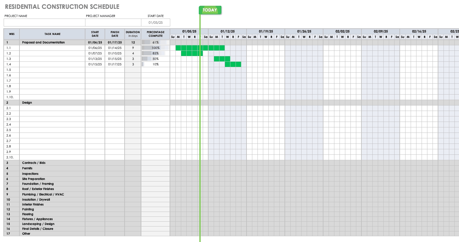 free construction schedule templates smartsheet construction payment schedule template
