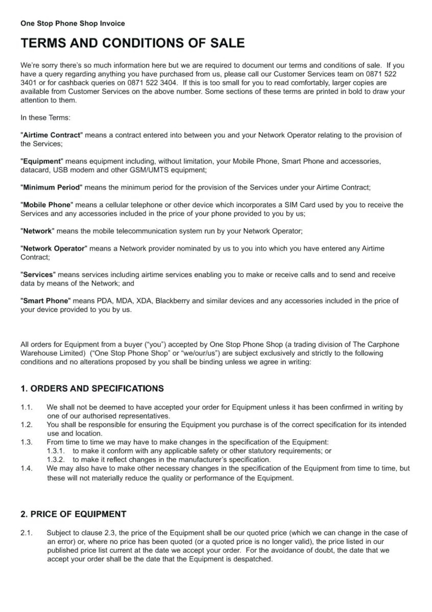 invoice format word template