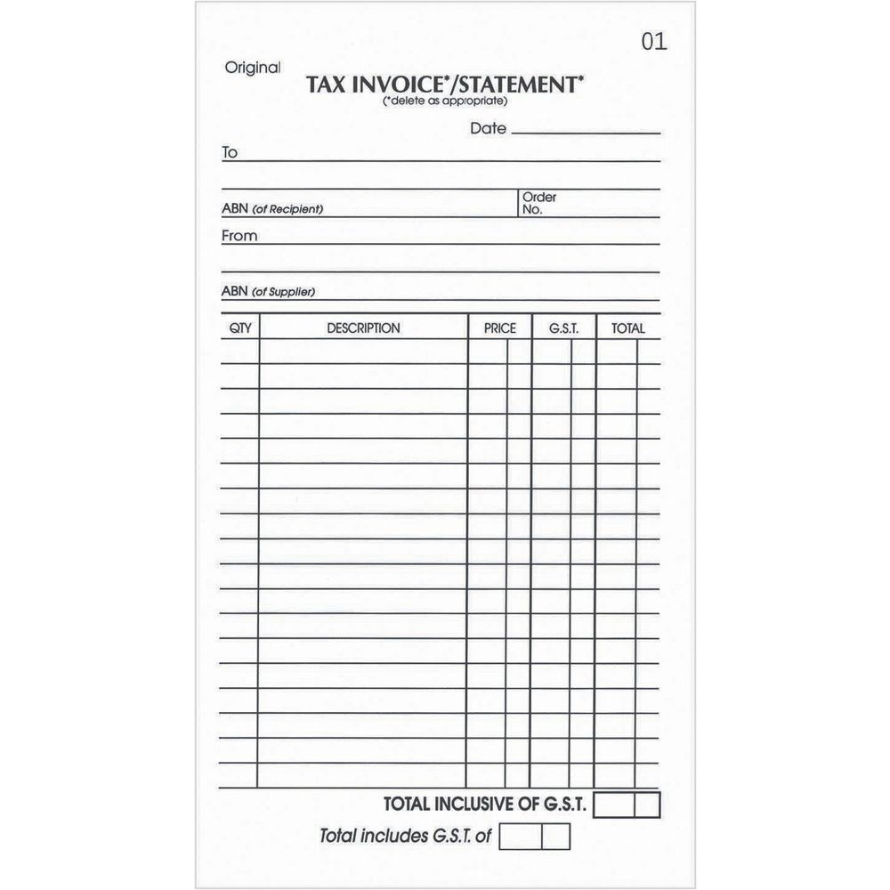 freedownload olympic tax invoice statement book templates invoice