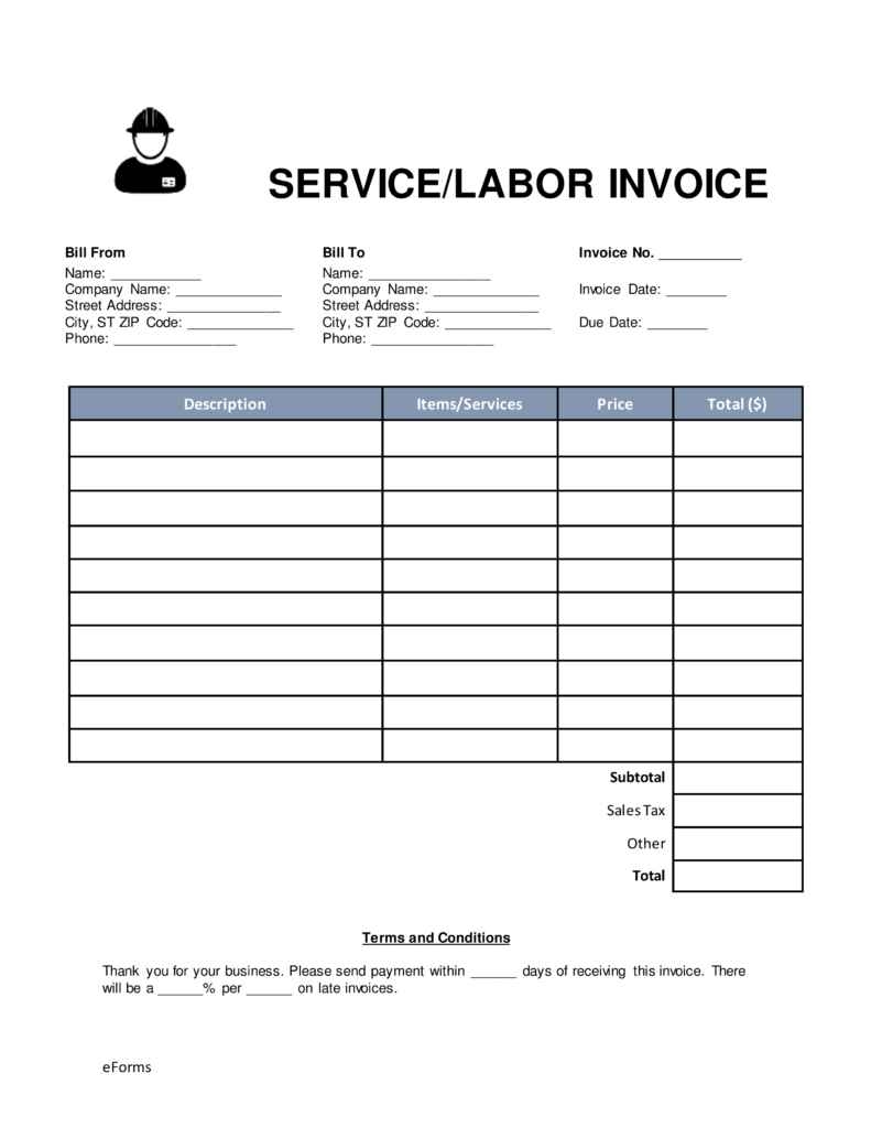 labor receipt template free and labour bill format in excel labour charges bill format