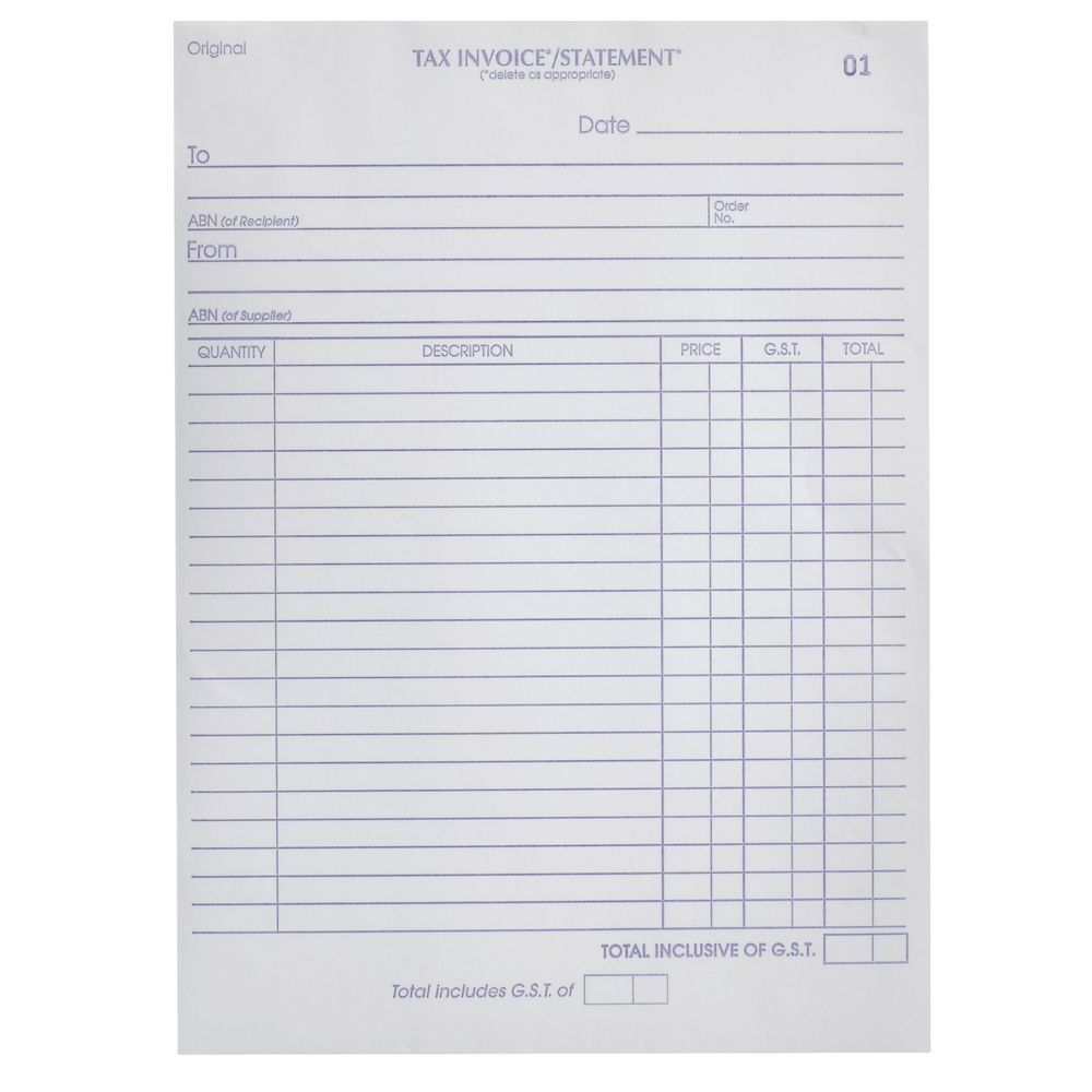 olympic no727 carbonless triplicate invoicestatement book template olympic tax invoice