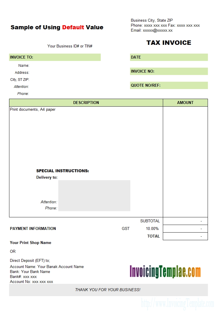 Pro-forma Invoice No Commercial Value
