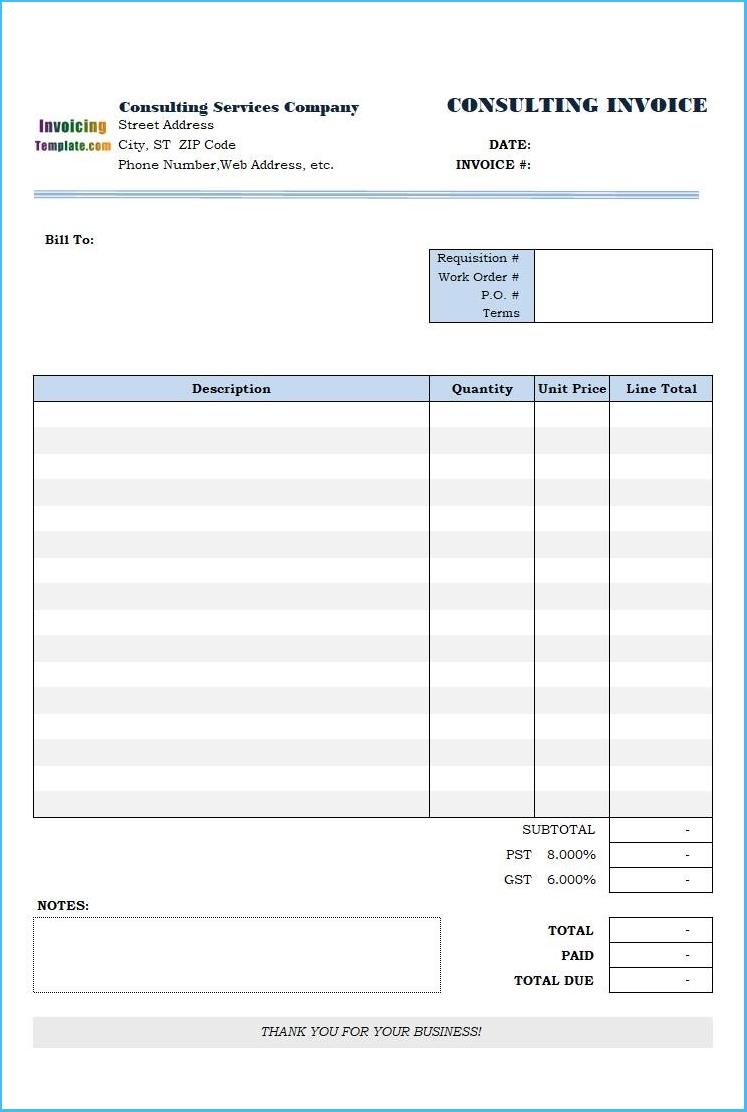 exciting invoice template consulting services to create your invoice template consulting services