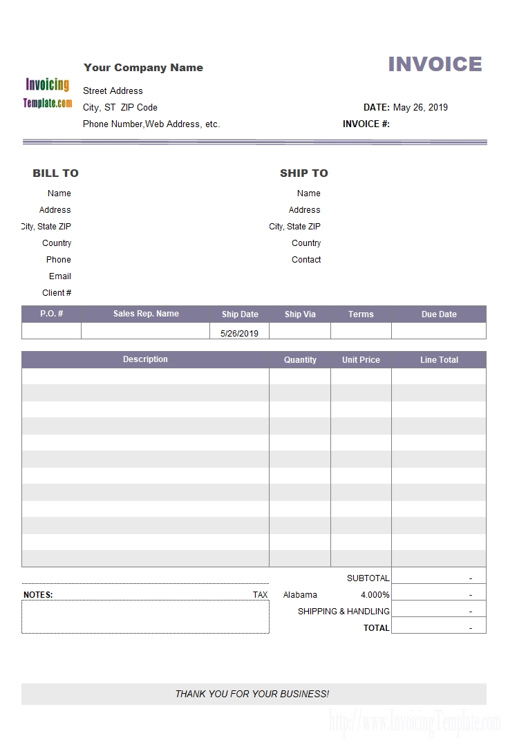 free invoice templates for excel gst singapore bill invoice