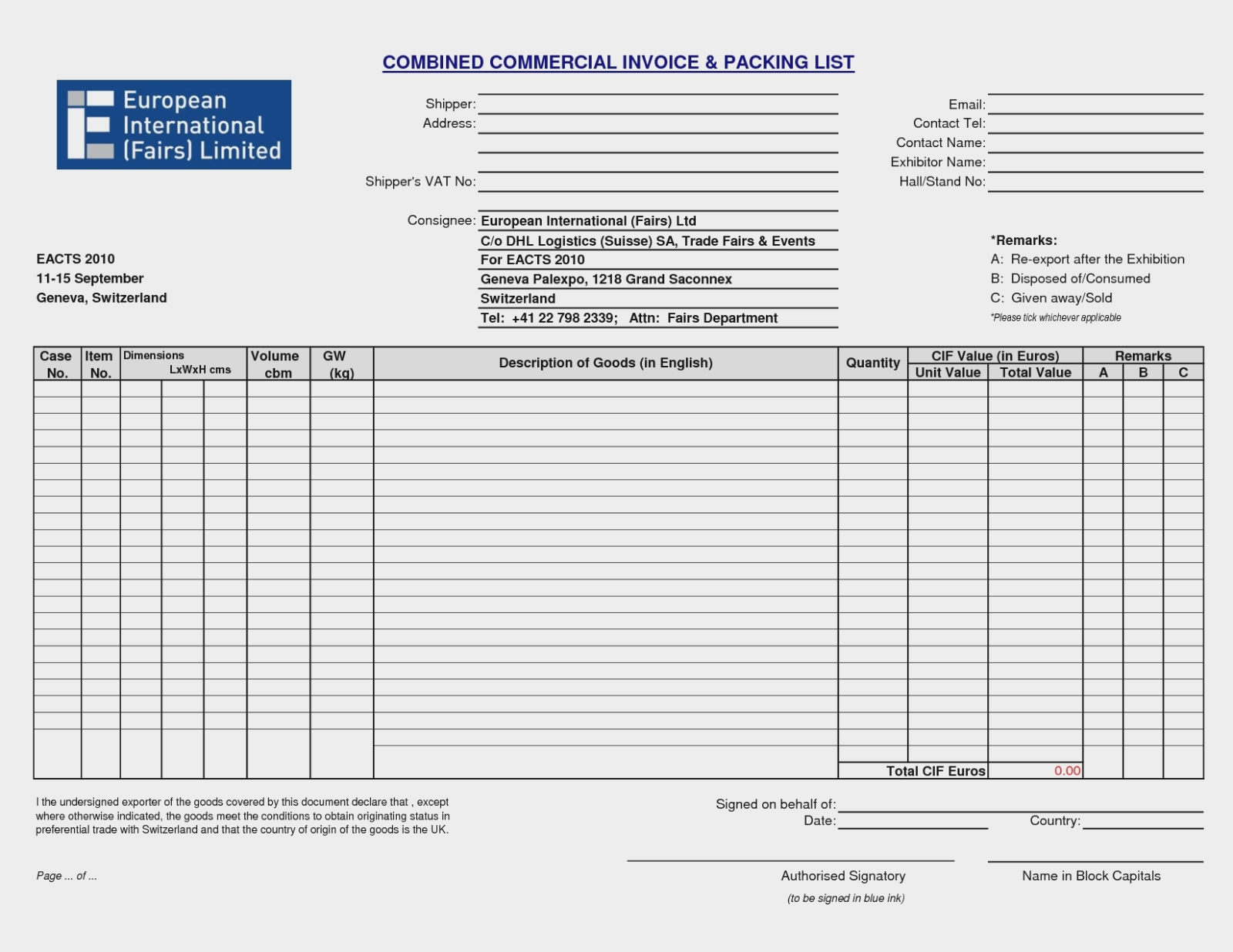 packing list excel template new invoice and packing list packing list invoice template