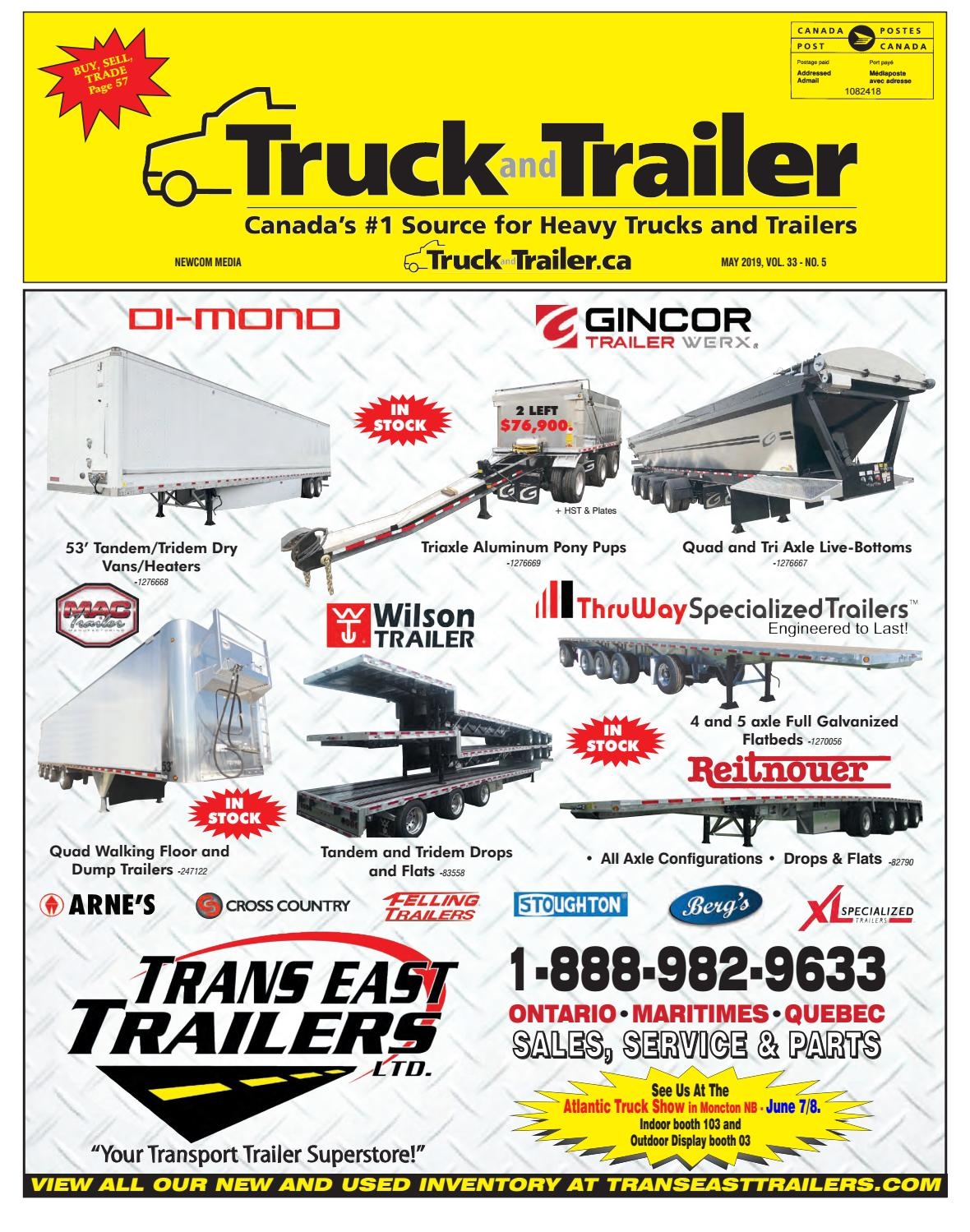 truck and trailer may 2019 annex business media issuu 53 foot trailer rental invoice template
