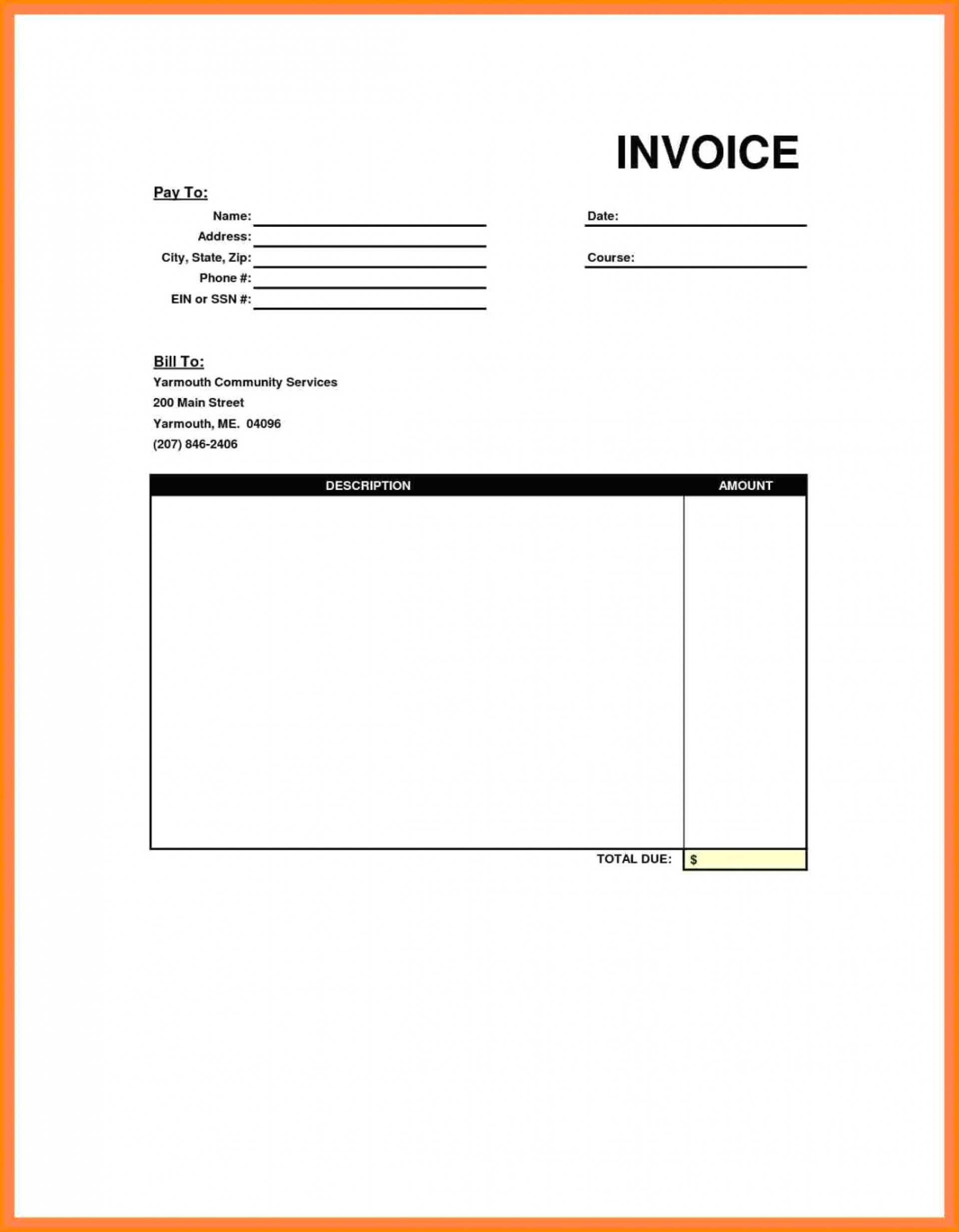 015 template ideas simple cash receipt word doc invoice blank bill invoice images
