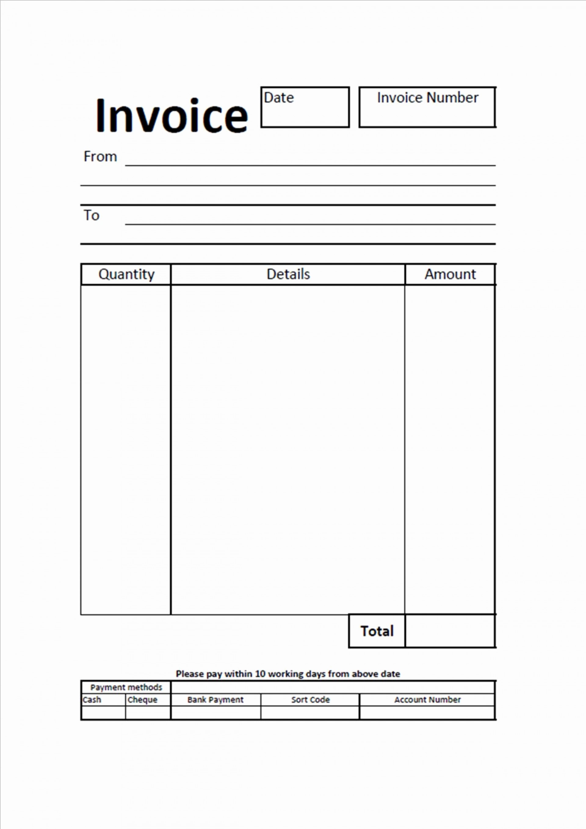 019 free blank invoice template printable templates fill in blank invoice australia word