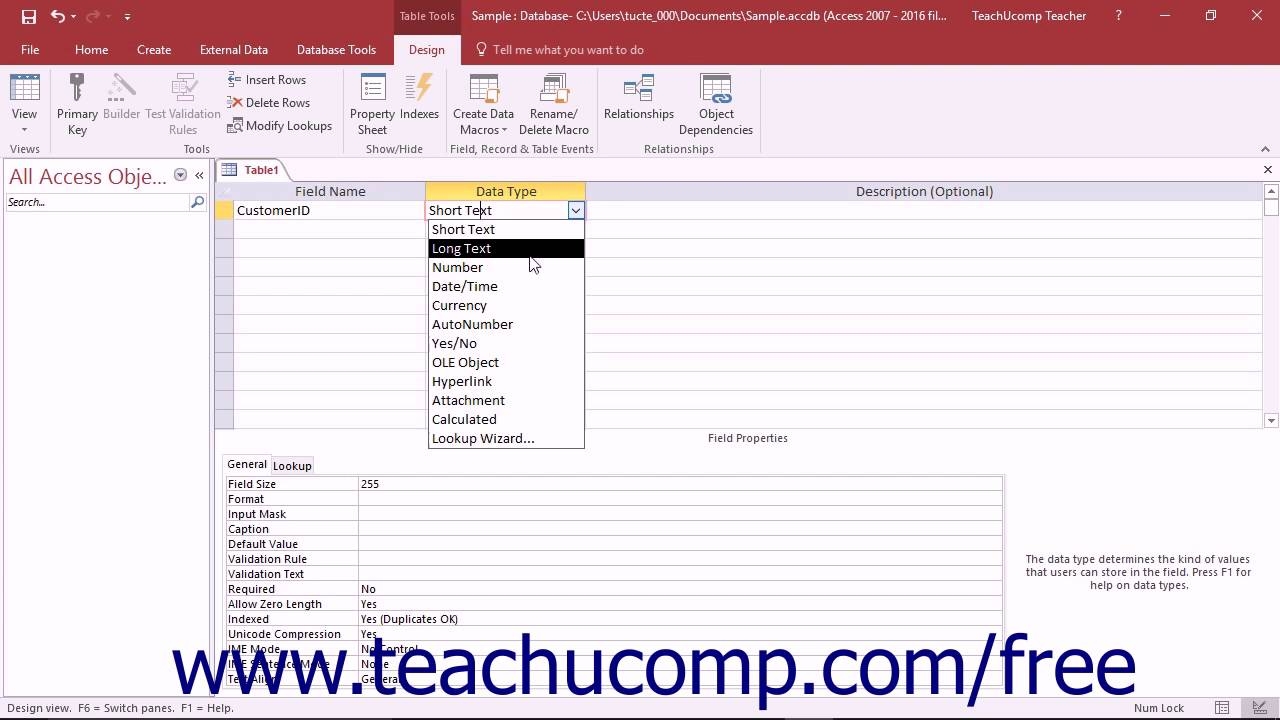 access 2016 tutorial creating relational database tables microsoft training relational model example microsoft access