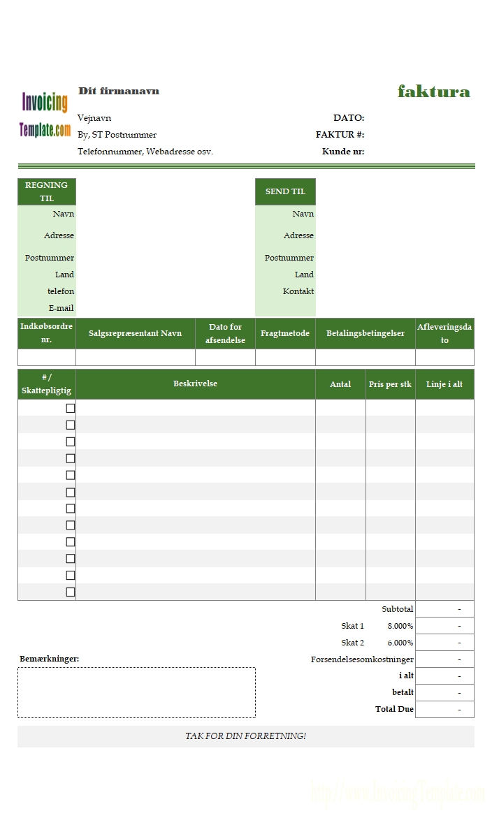 invoice template for word excise duty invoice format in excel