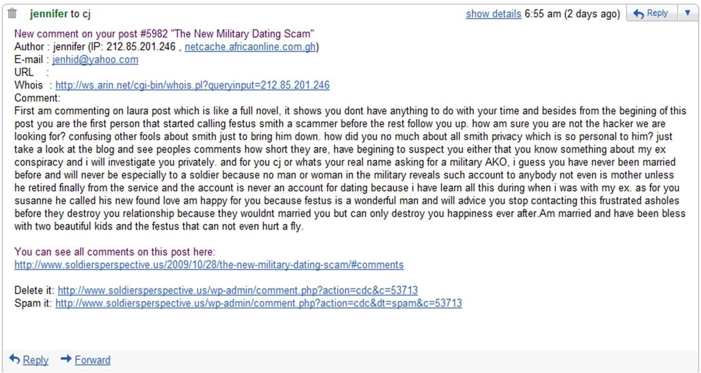 military dating scams more nigerian scammers a soldiers billing format for scamming