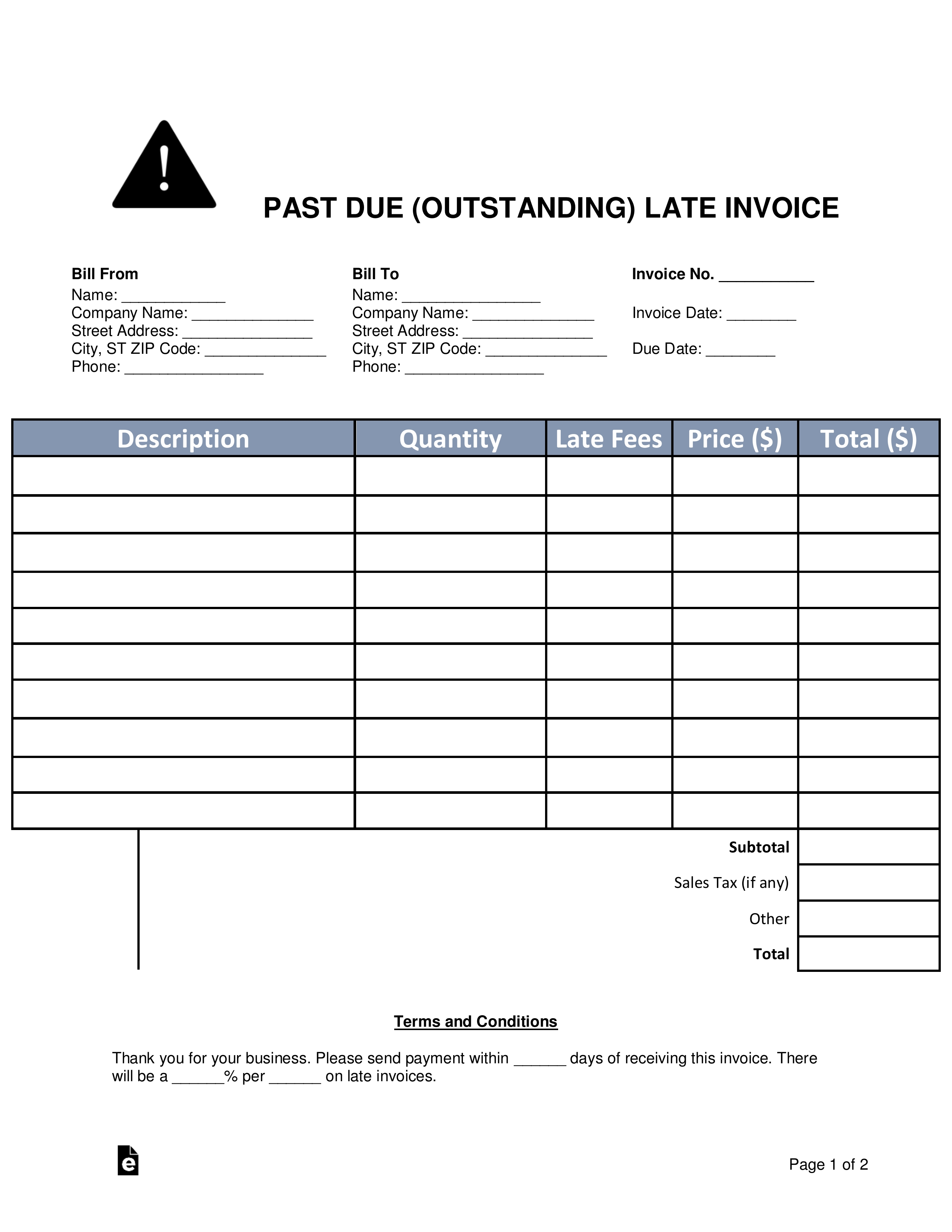 past due invoice template colonarsd7 invoice templates for cleaning business