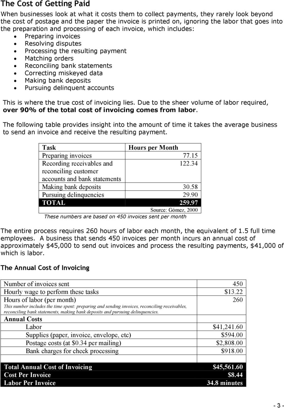 the true costs of invoicing and payment pdf free download the average cost of a paper invoice