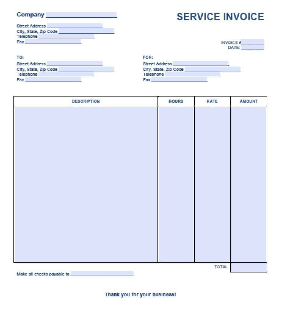 014 service invoice template word sample for services invoice for a service rendered